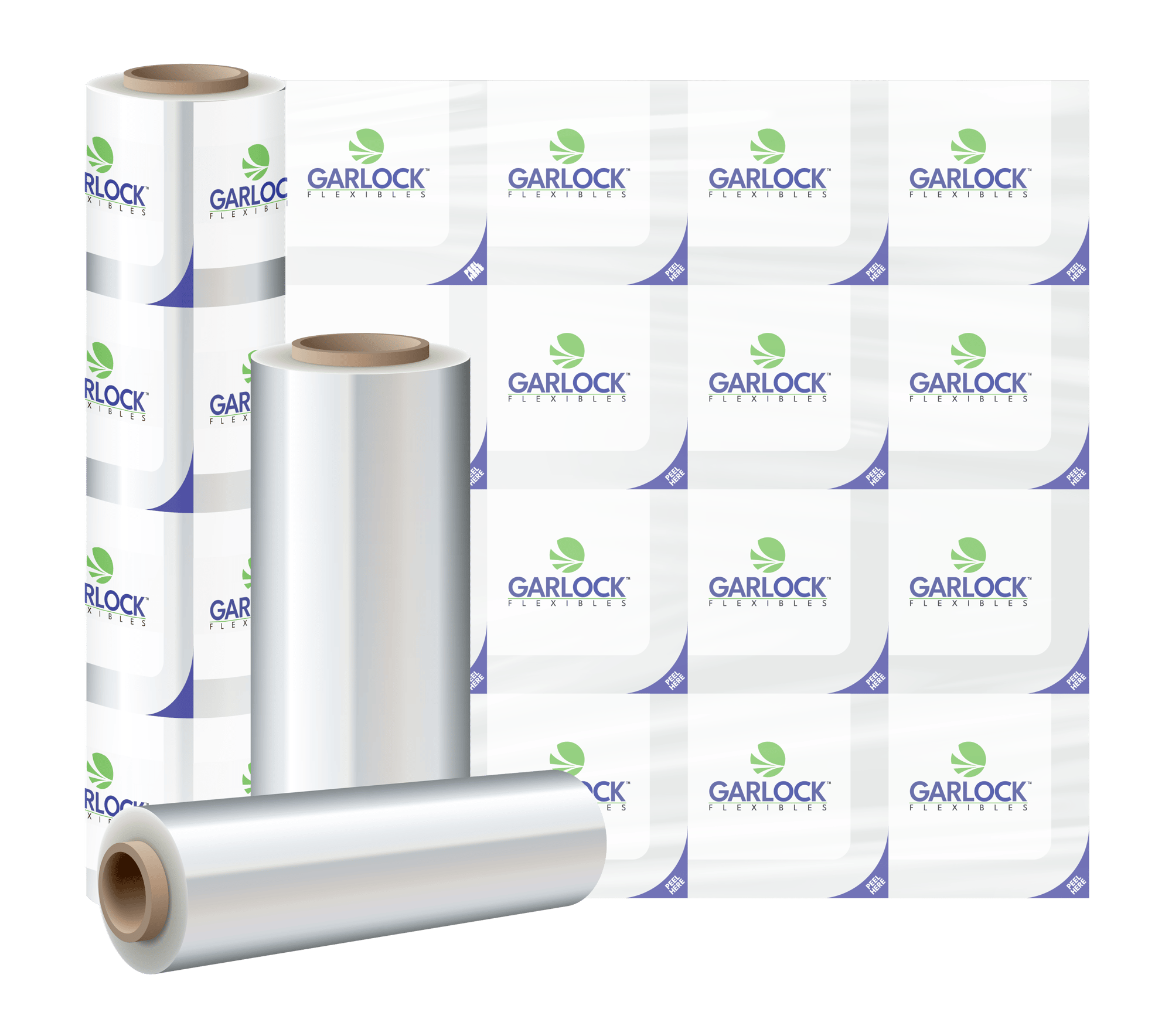 GAR Rollstock - Label Pattern Rollstock w Foregroung Rolls